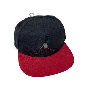 Air Jordan Jumpman Snapback Elephant‎ Textured Hat Ball Cap Black Red YOUTH